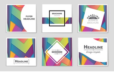 Abstract vector layout background set. For art template design, list, front page, mockup brochure theme style, banner, idea, cover, booklet, print, flyer, book, blank, card, ad, sign, sheet,, a4