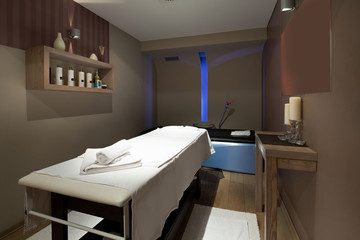 Massage room interior