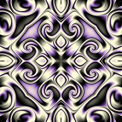 Abstract square background. Symmetric decorative ornament pattern