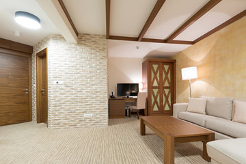 Interior of a hotel apartment