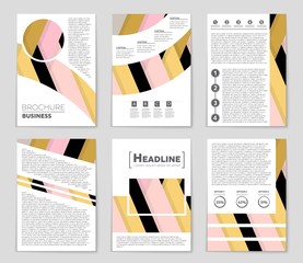 Abstract vector layout background set. For art template design, list, front page, mockup brochure theme style, banner, idea, cover, booklet, print, flyer, book, blank, card, ad, sign, sheet,, a4