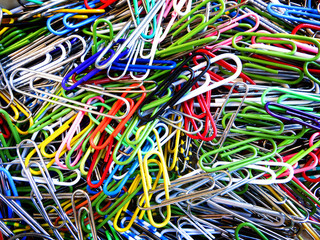 Paperclips in a Pile for Office Use
