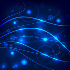 Magic abstract background. Light waves.