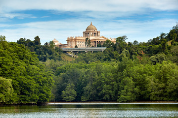 Bandar Seri Begawan,Brunei Darussalam/MARCH 31,2017: The new palace of sultan of Brunei. View from...