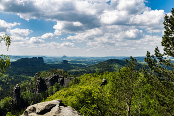 Fototapeta na wymiar Elbsandstein Gebirge