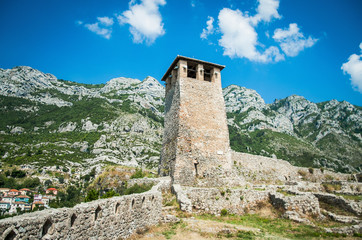 Fototapeta premium 2016 Albania Kruje old temple, castle on the top of hill
