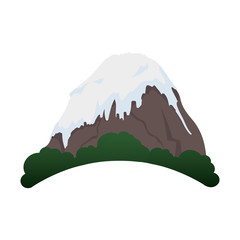big mountain ice icon vector illustration design
