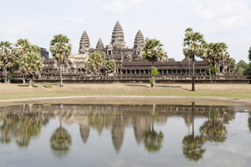 Fototapeta na wymiar Panoramic view of Angkor Wat, Cambodia