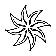 leafs plant decorative icon vector illustration design