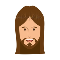 jesuschrist avatar character icon vector illustration design