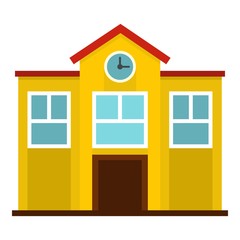 School icon isolated