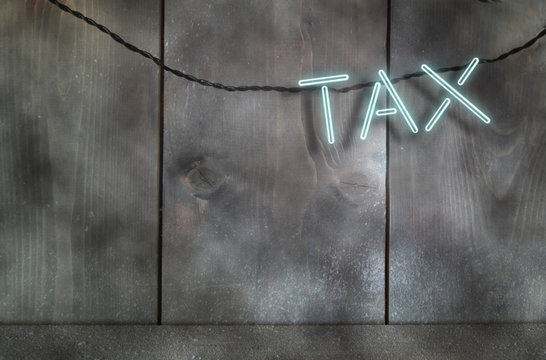 Tax sign background