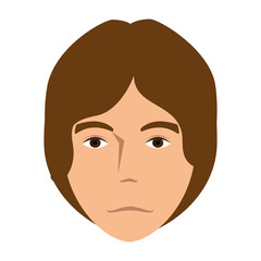 young man avatar character vector illustration design