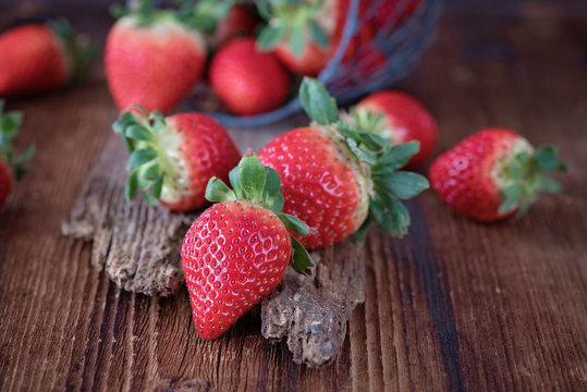 Leckere süße Erdbeeren