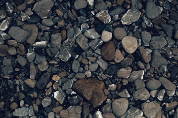 Sea stones background.