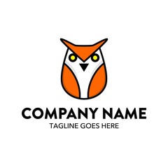Unique And Colorful Owl Logo