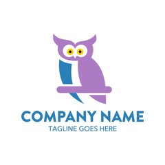 Unique And Colorful Owl Logo