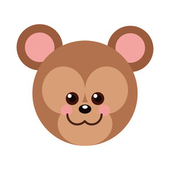 Obraz premium Bear cartoon icon. Animal cute adorable and creature theme. Isolated design. Vector illustration