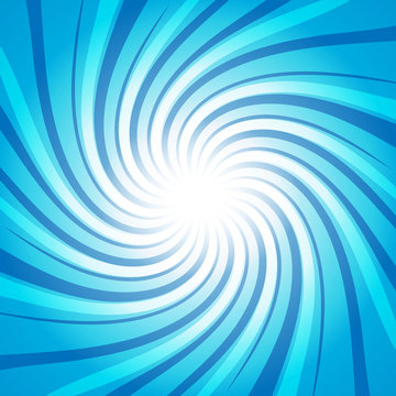 Twisted Blue star burst abstract design background concept