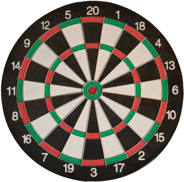 Isolierte Dart Scheibe Dartscheibe Freigestellt