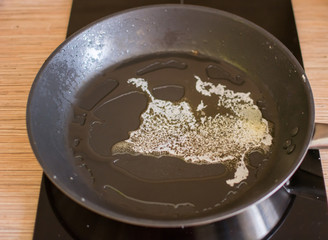 fried eggs with fresh