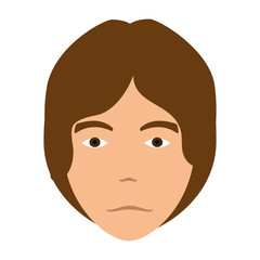 young man avatar character vector illustration design