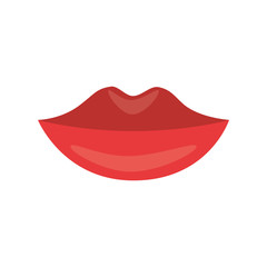 female lips isolated icon vector illustration design