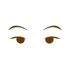 female eyes isolated icon vector illustration design