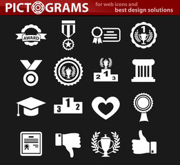 award icon set