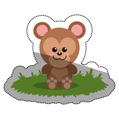 Squirrel cartoon icon. Animal cute adorable and creature theme. Isolated design. Vector illustration