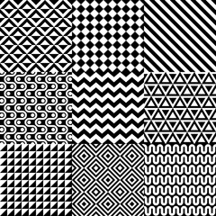 Seamless abstract pattern set