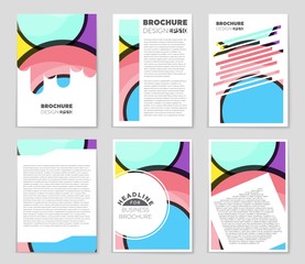 Abstract vector layout background set. For art template design, list, front page, mockup brochure theme style, banner, idea, cover, booklet, print, flyer, book, blank, card, ad, sign, sheet,, a4