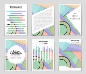 Abstract vector layout background set. For art template design, list, front page, mockup brochure theme style, banner, idea, cover, booklet, print, flyer, book, blank, card, ad, sign, sheet,, a4