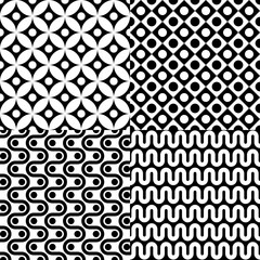 Seamless abstract pattern set