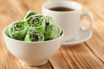 traditional eastern desserts on the table
