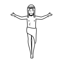 jesuschrist avatar character icon vector illustration design