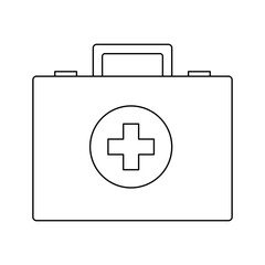 first aid kit icon image vector illustration design 