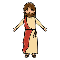 jesuschrist avatar character icon vector illustration design