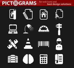 engineering icon set