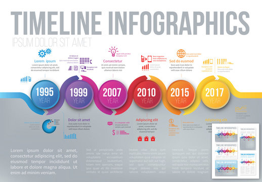 Bright Timeline Infographic 3