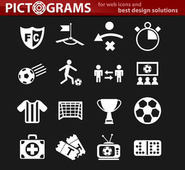 football icon set