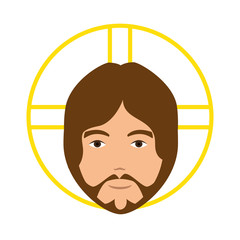 jesuschrist avatar character icon vector illustration design