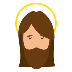 jesuschrist avatar character icon vector illustration design