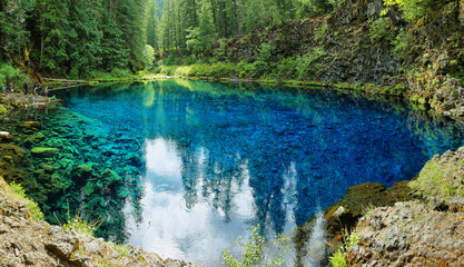 Fototapeta premium Clear Blue Tamolitch pool