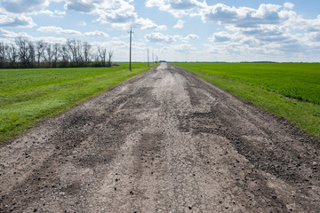 Broken Road for Cars