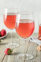 Refreshing Pink Rosé Wine