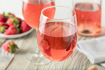 Refreshing Pink Rosé Wine