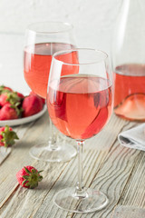 Refreshing Pink Rosé Wine