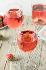 Refreshing Pink Rosé Wine