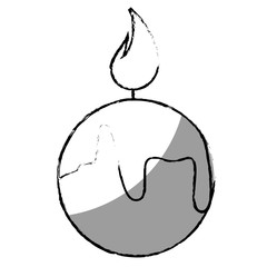 spa candle isolated icon vector illustration design